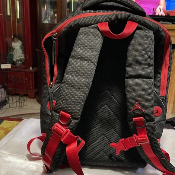 Air Jordan Retro 13 Black/Red Backpack Bookbag 9A1898-KR5 Adult Unisex OS